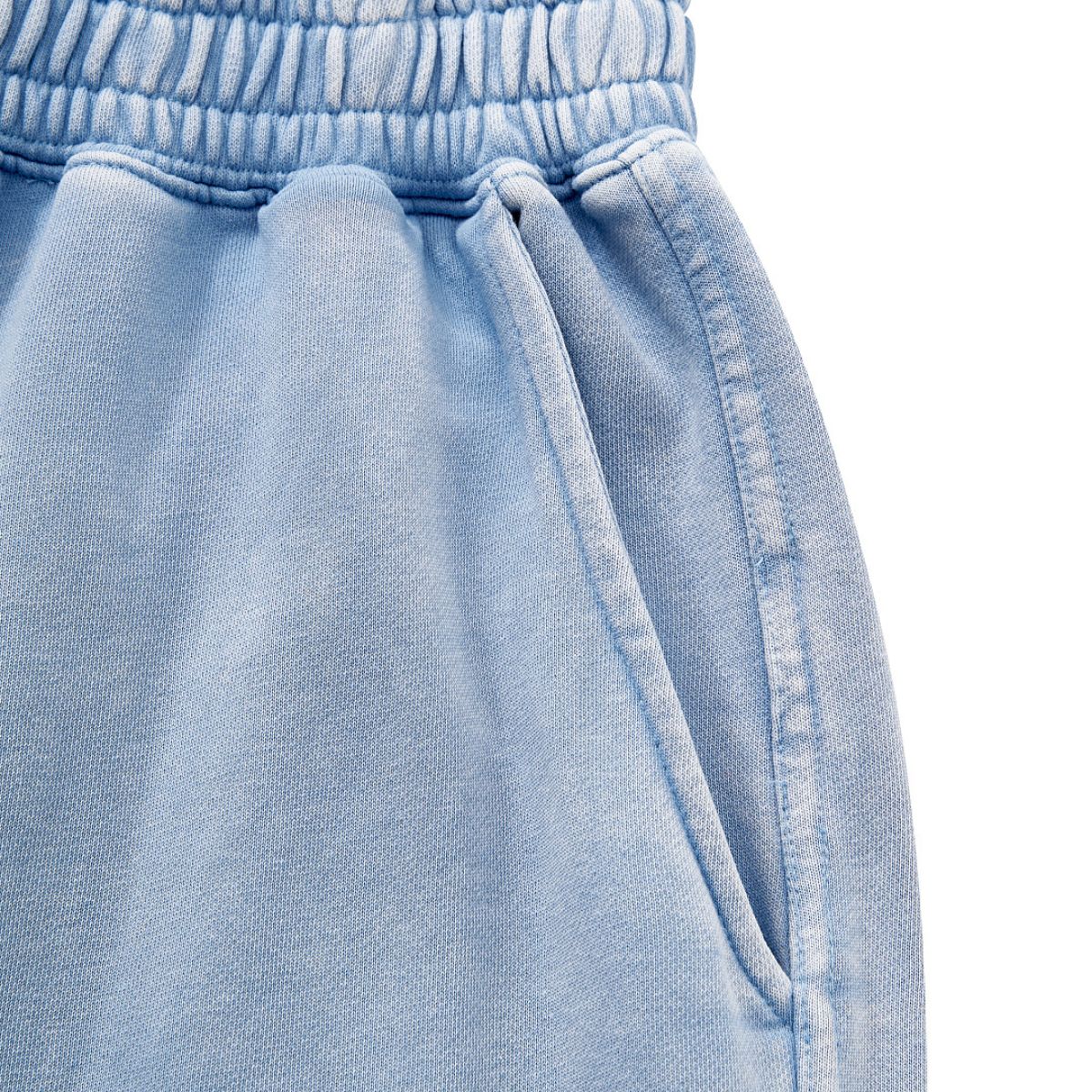 Loose Draped Wide‑Leg Washed Distressed Casual Pants