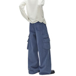 Washed Cargo Pants With Pocket‑in‑Pocket Structure
