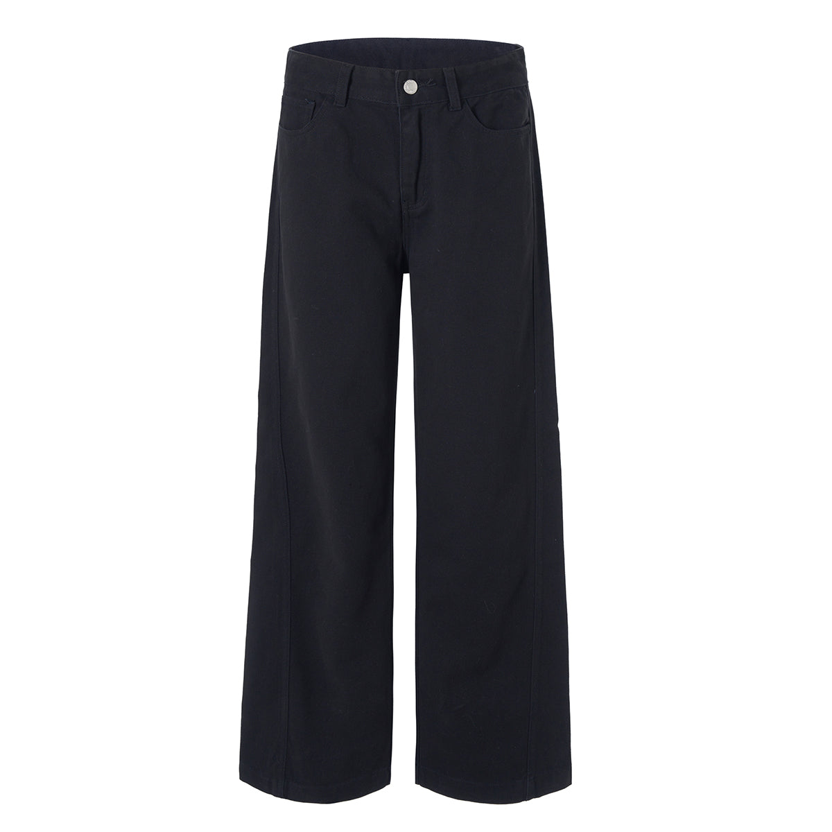 High Waisted Wide Leg Quilted Twill Utility Pants