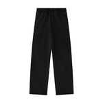 Heavyweight Cotton Washed Distressed Terry Wide‑Leg Pants