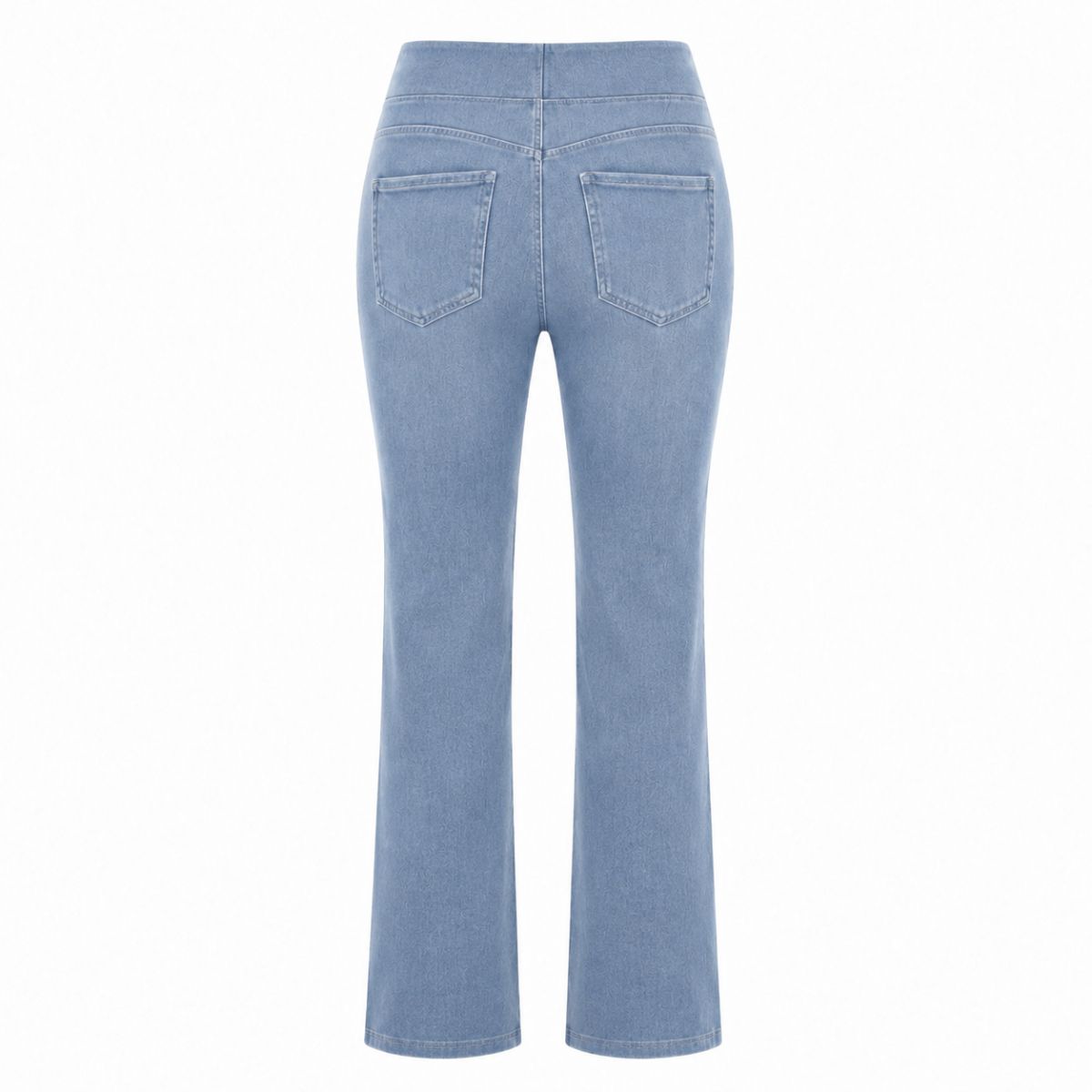 Vintage Washed High Waist Straight Leg Jeans