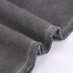 Camiseta sin mangas con borde sin rematar y costura trasera de 7.5 oz