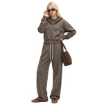 Quiet Luxury Old Money Zip‑Up Hoodie Sweatshirt