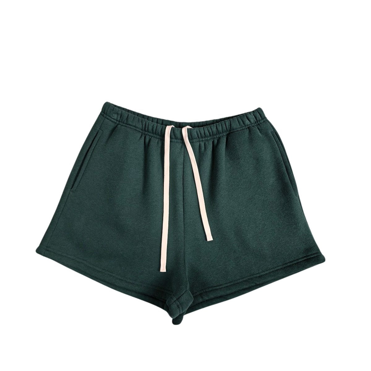 Fleece‑Lined Drawstring Athletic Shorts