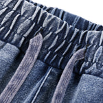 Washed Baggy Knit Denim Joggers