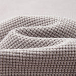 Waffle Knit Seagull Collar Drop‑Shoulder Loose Long Sleeve Top