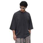 Mock Neck Oversized Vintage Tee