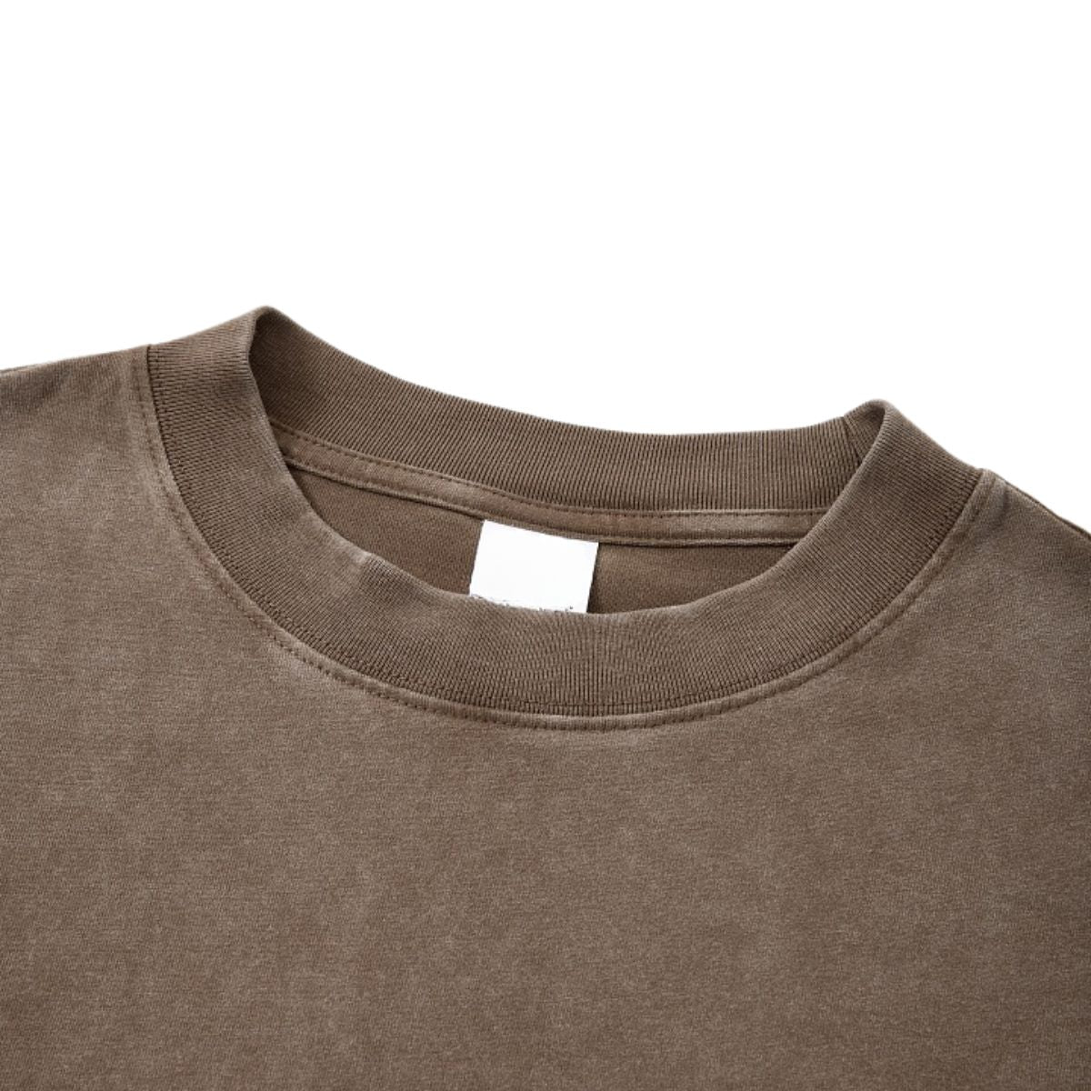 Vintage Snow‑Washed Relaxed Long Sleeve T‑Shirt
