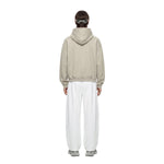 Vintage Fleece‑Lined Oversized Curved Sleeve Hoodie