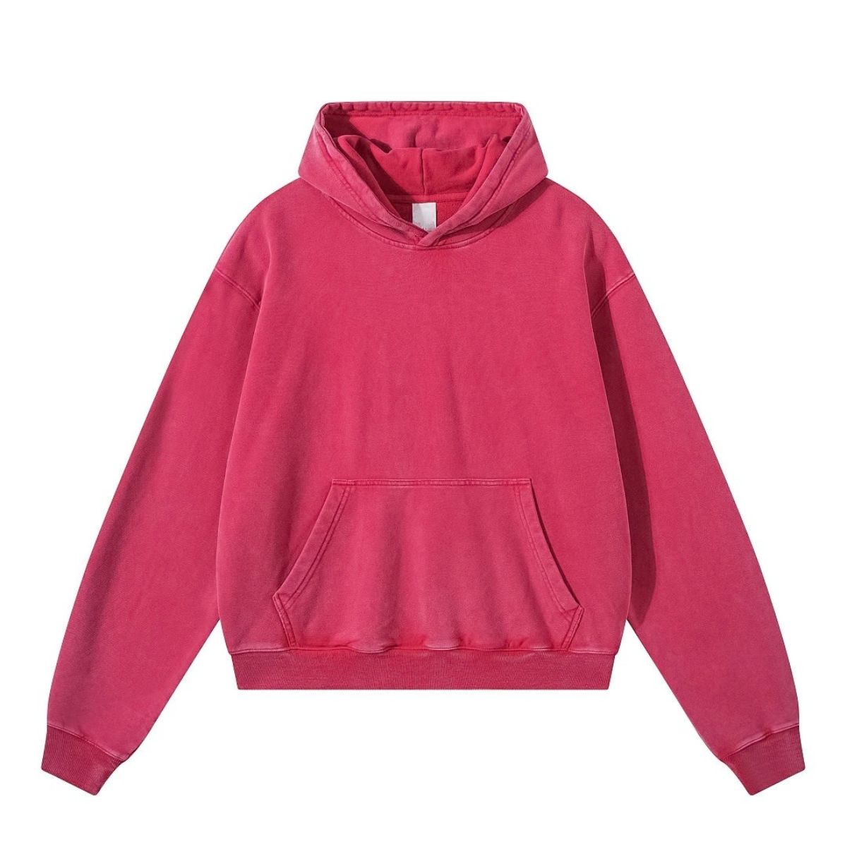 Snow Wash Vintage Distressed Ripped Hoodie