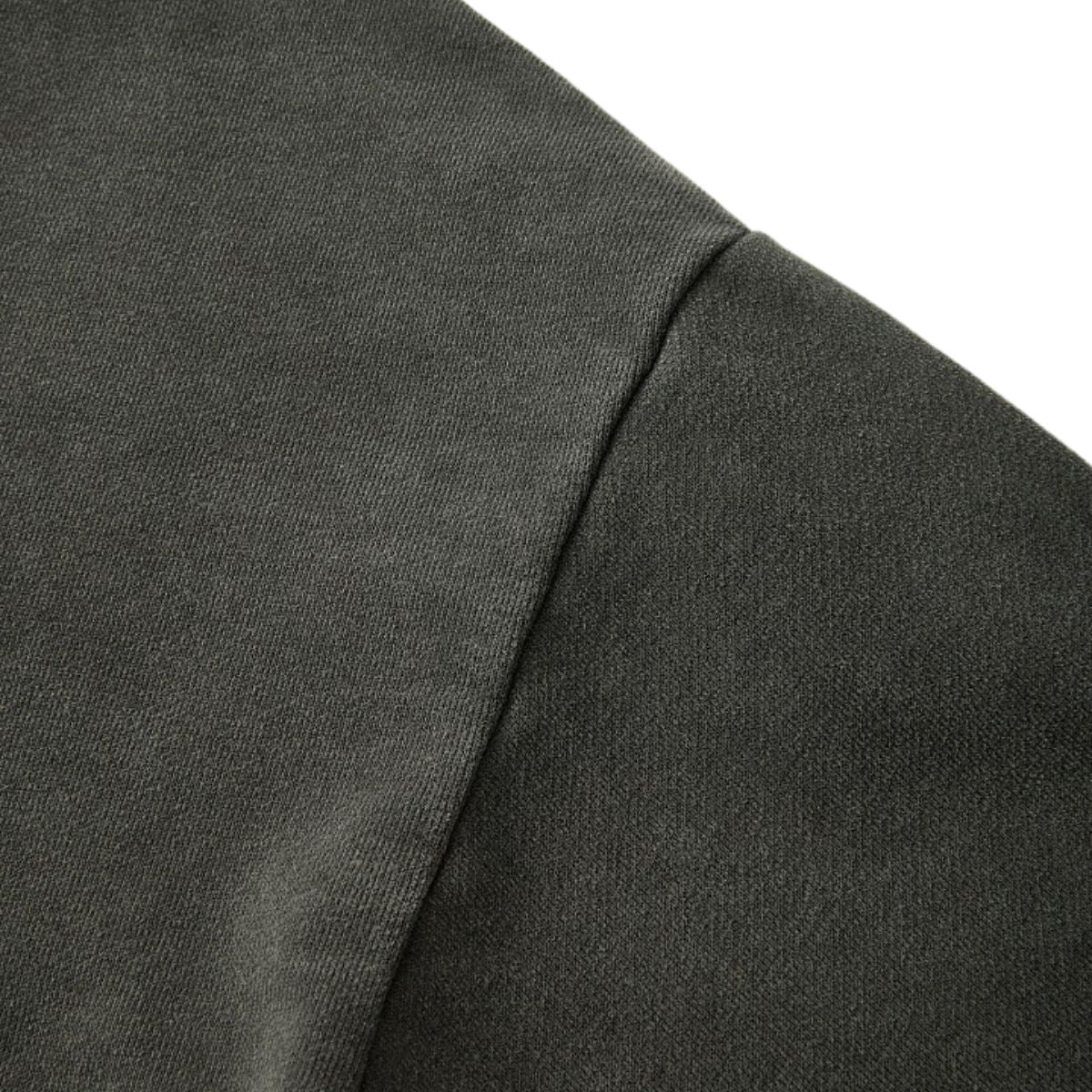 Seagull‑Collar Polo Vintage Washed Half‑Placket Sweatshirt