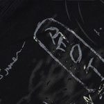 Smoke Rise Graffiti Black Wide-Leg Printed Jeans