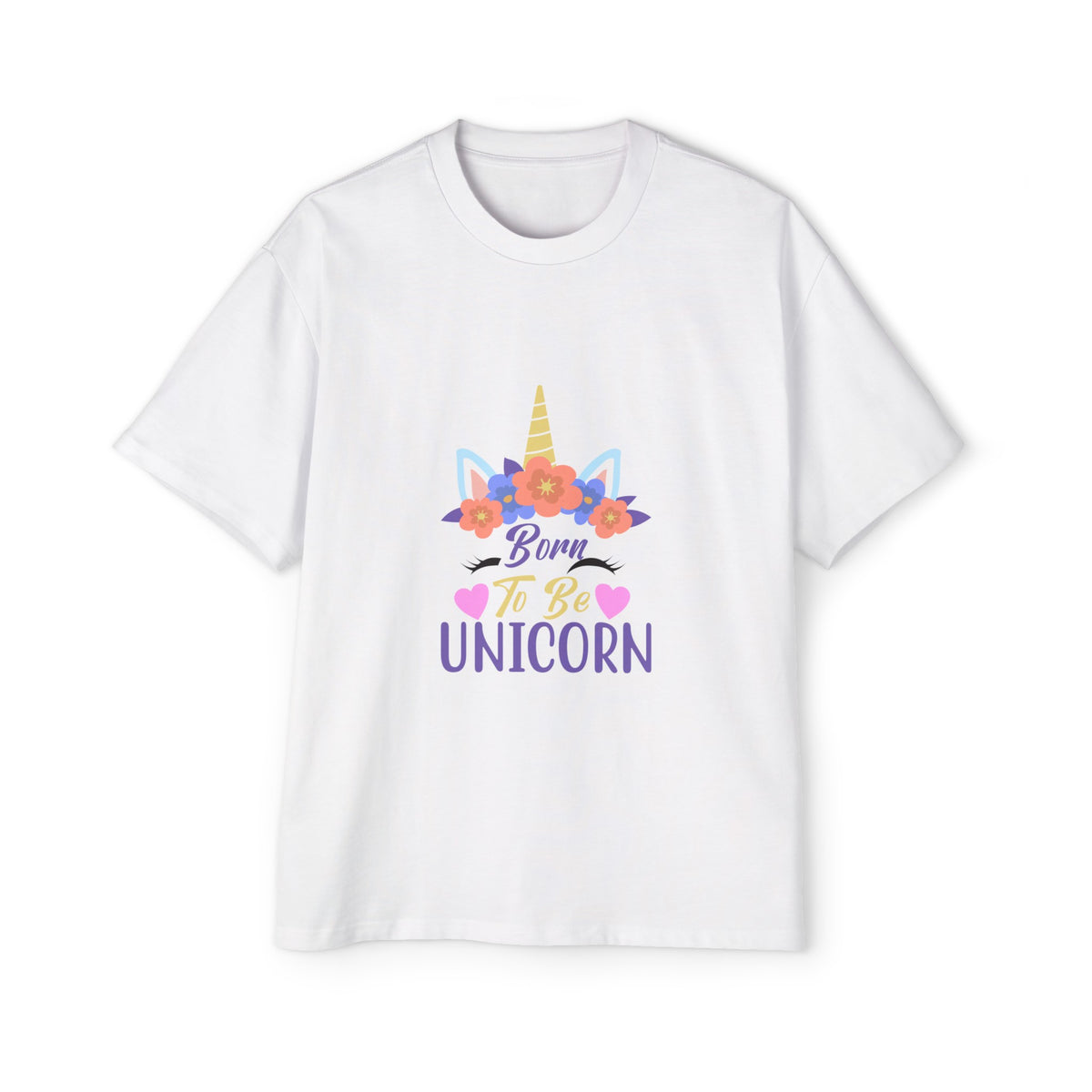 Born To Be Unicorn Graphic Tee-INNBLAC Fashion Apparel