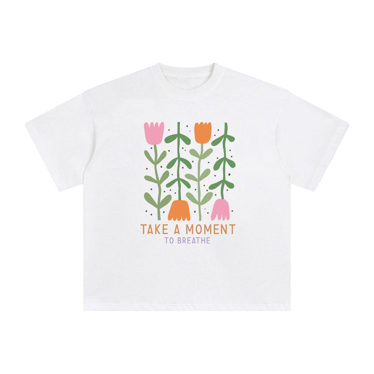 Boho Flower Abstract Graphic Tee-INNBLAC Fashion Apparel