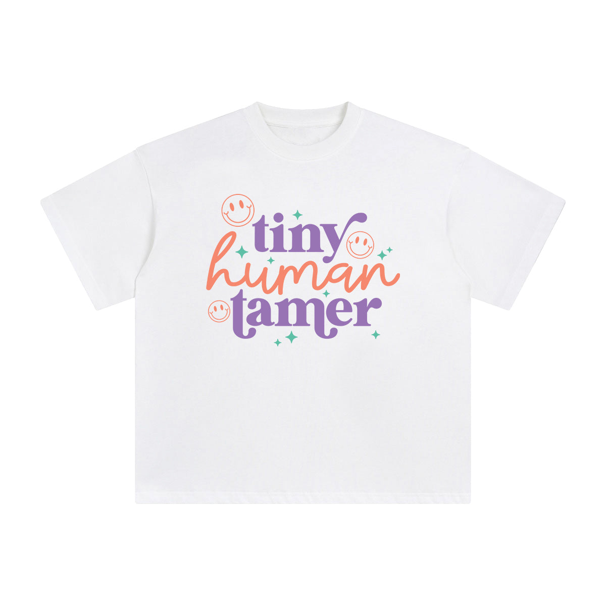 Tiny Human Tamer Graphic Tee-INNBLAC Fashion Apparel