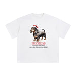 Christmas Dachshund Graphic Tee-INNBLAC Fashion Apparel
