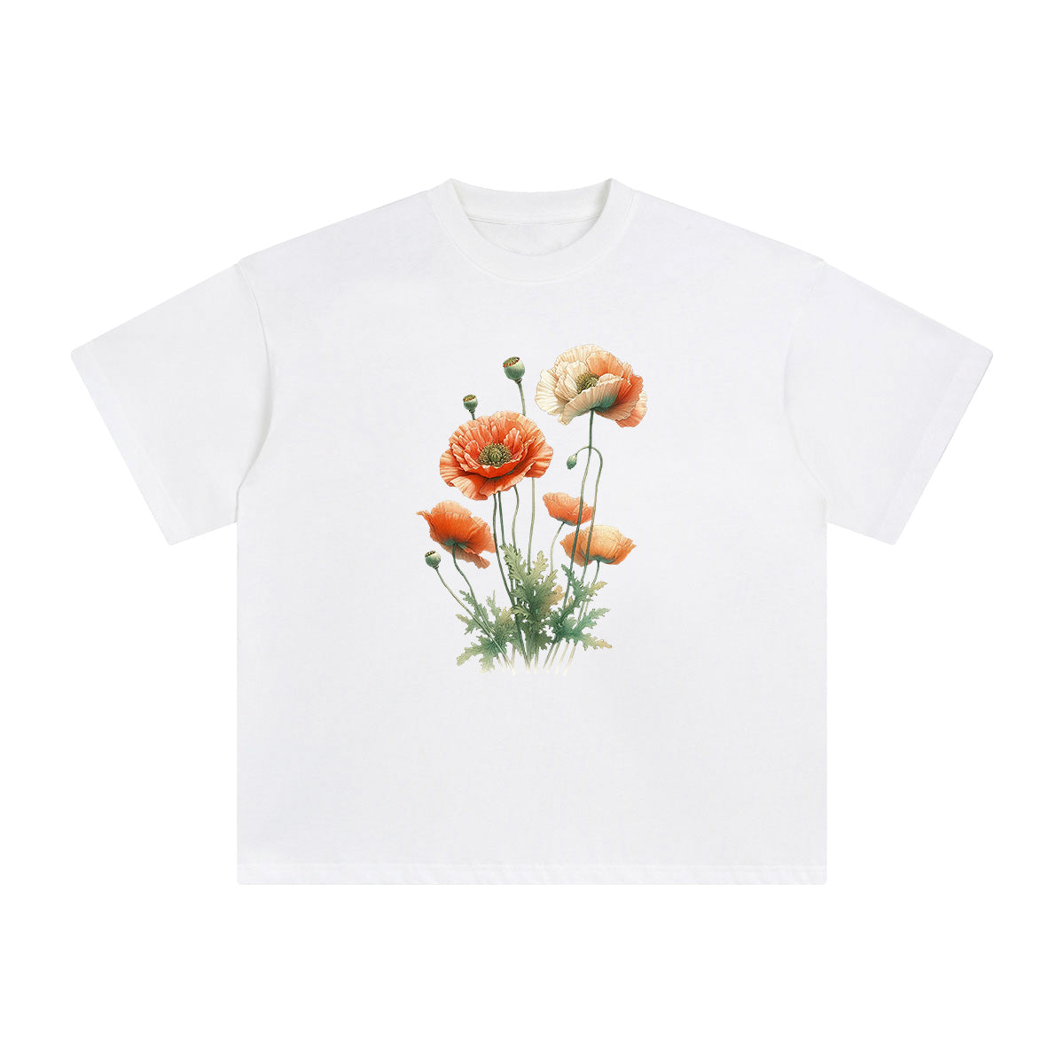Poppy Graphic Tee-INNBLAC Fashion Apparel