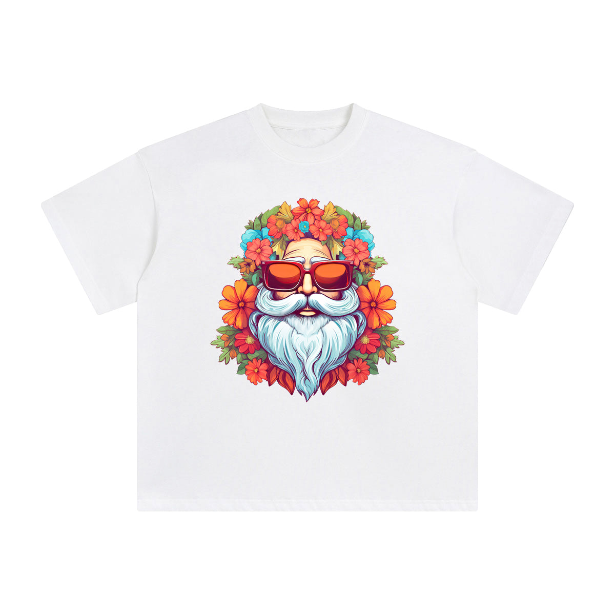 Groovy Santa Claus Graphic Tee-INNBLAC Fashion Apparel