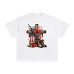 Memorial Day Cross Graphic Tee-INNBLAC Fashion Apparel