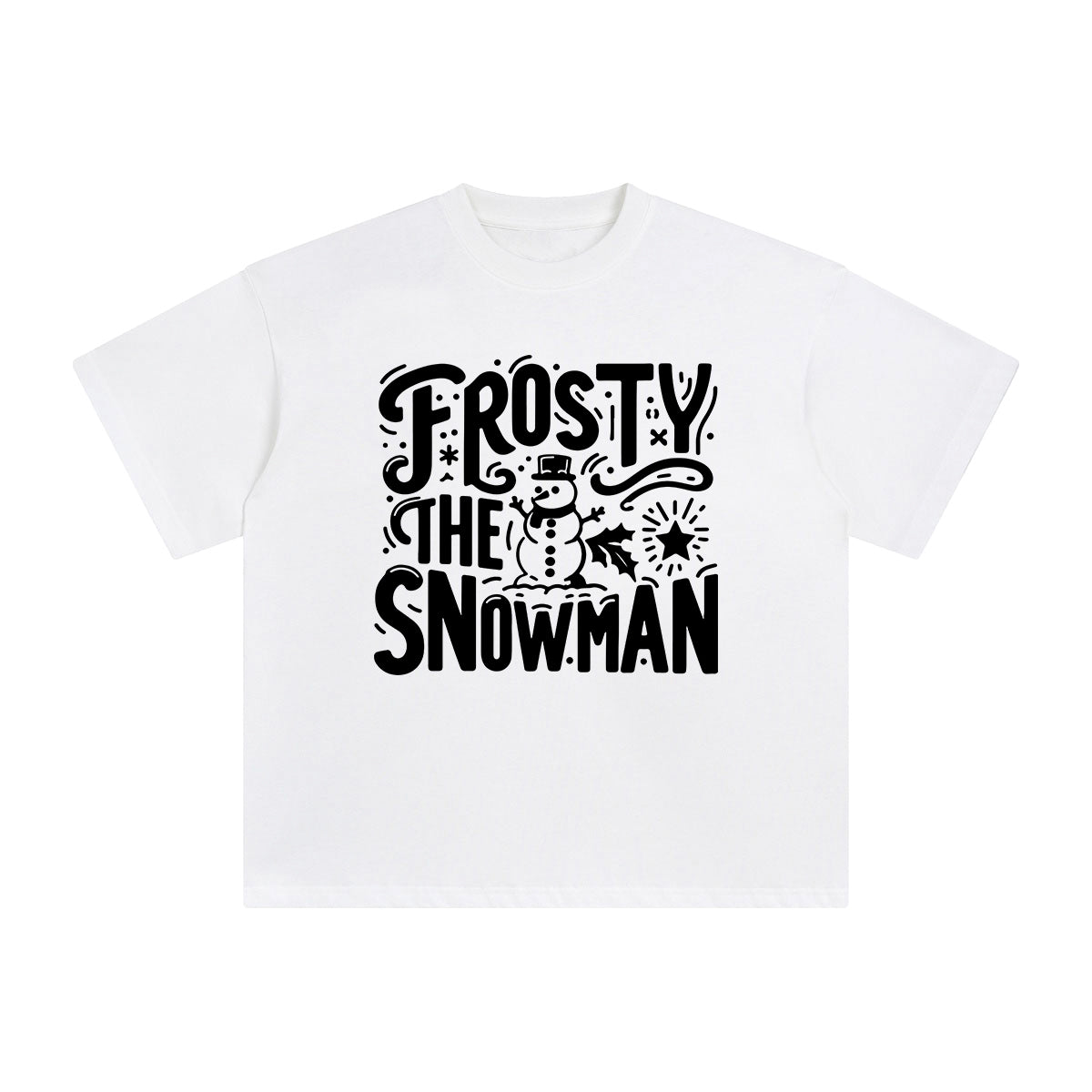 Frosty The Snowman Graphic Tee-INNBLAC Fashion Apparel