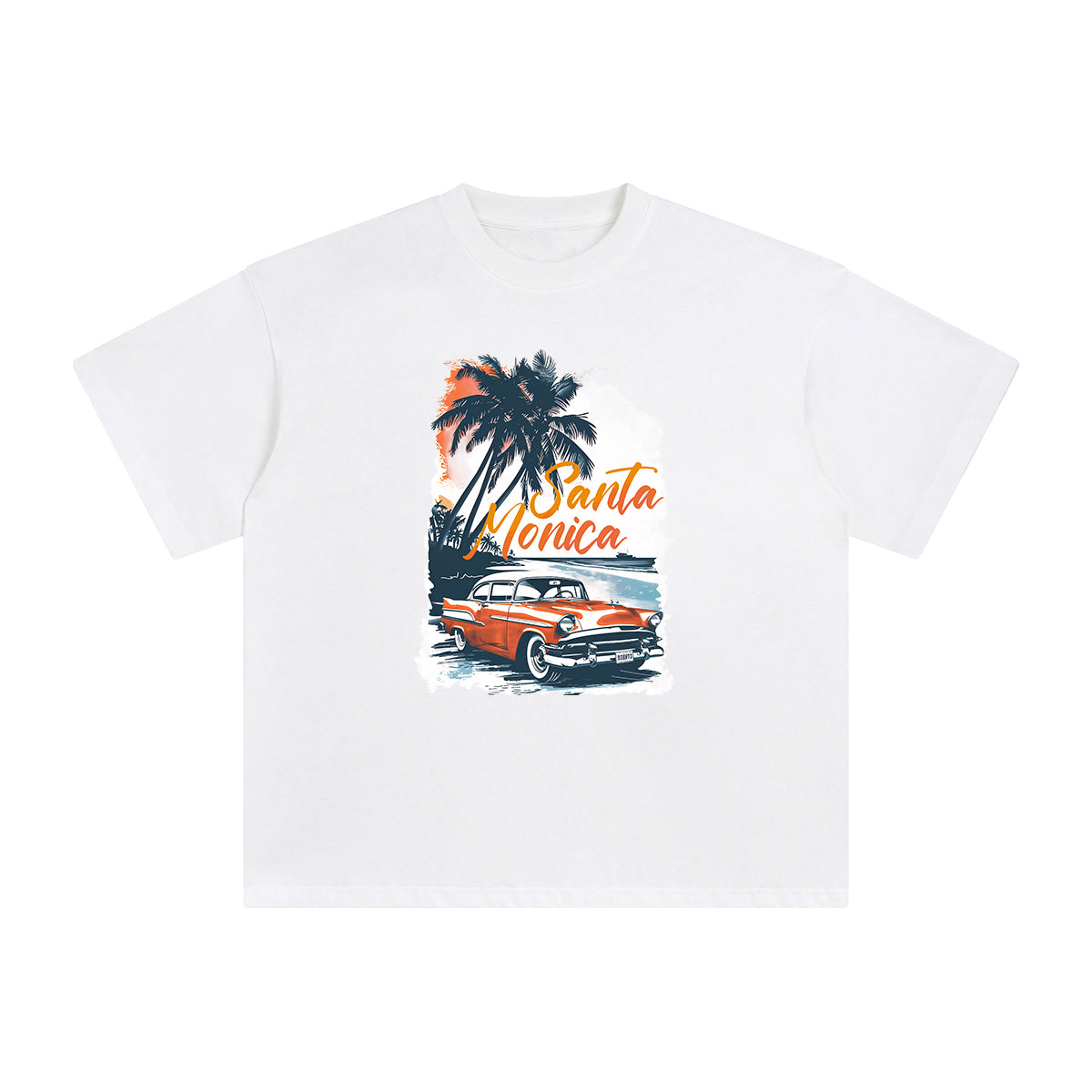 Santa Monica Graphic Tee-INNBLAC Fashion Apparel