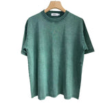 Camiseta gruesa INNBLAC con lavado a la piedra, 7.5 oz, verde