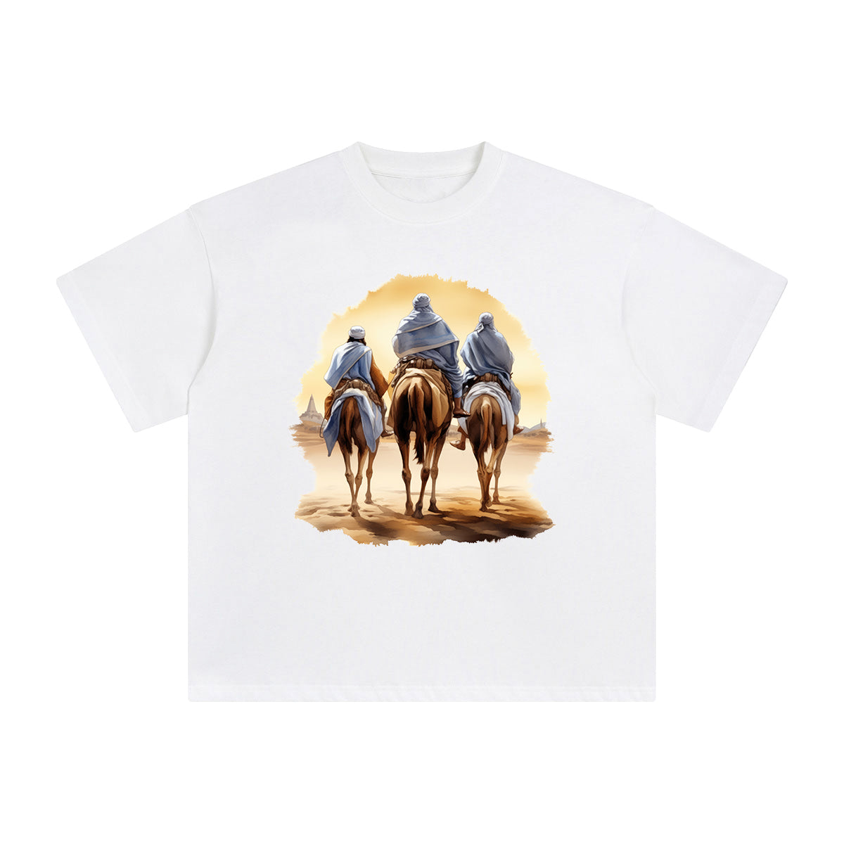 Three Prophets Riding Camels Graphic Tee-INNBLAC Fashion Apparel