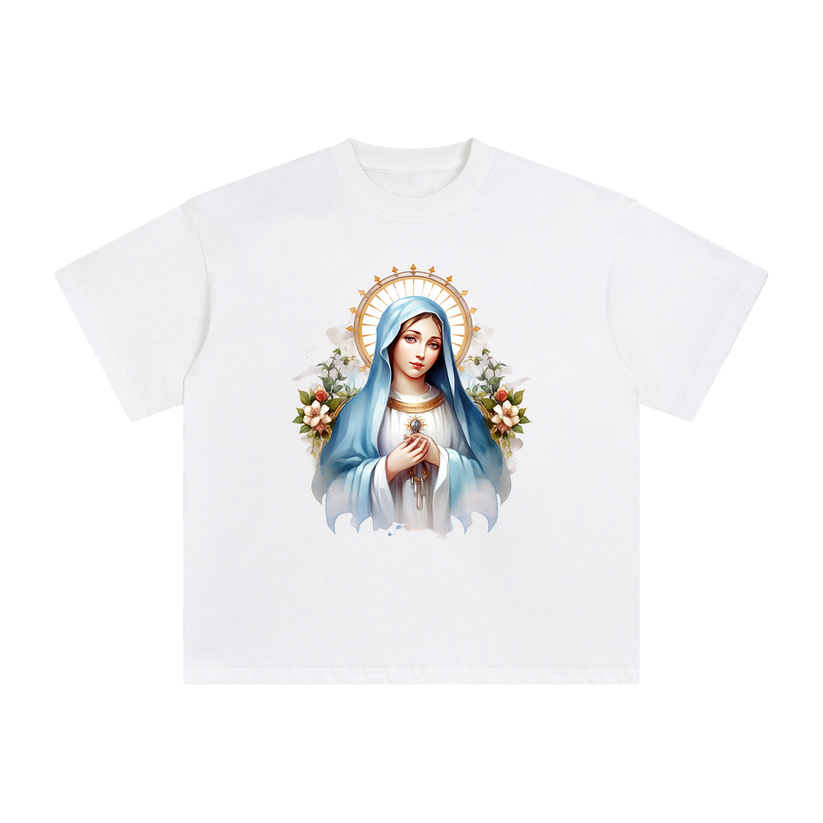 Mother Mary Graphic Tee-INNBLAC Fashion Apparel