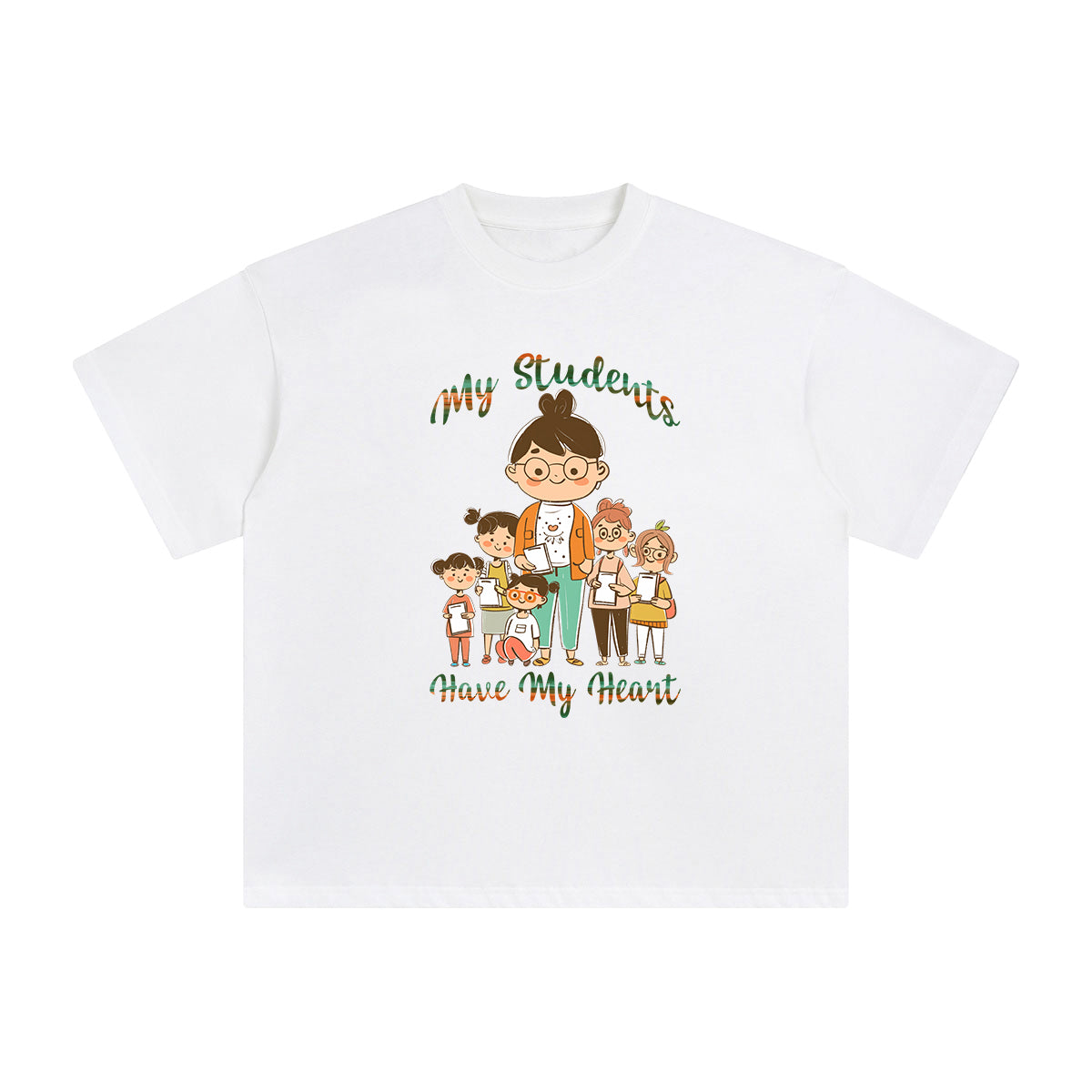 My Students Have My Heart Graphic Tee-INNBLAC Fashion Apparel