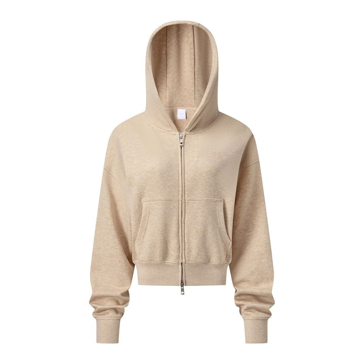 Embroidered Quiet Luxury Old Money Zip‑Up Hoodie