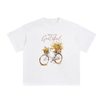 Bicycle Filled With Flowers Graphic Tee-INNBLAC Fashion Apparel