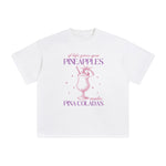 Pineapples Cocktail Graphic Tee-INNBLAC Fashion Apparel