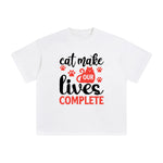 Cat Make Our Lives Complete Graphic Tee-INNBLAC Fashion Apparel