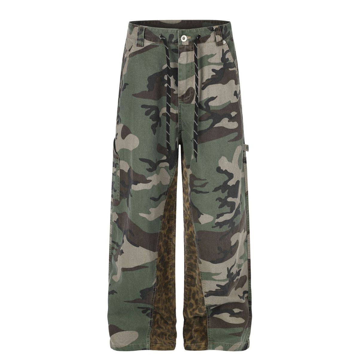 Streetwear Camouflage Patchwork Cargo Pants