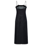 Women's Spaghetti Strap Denim Midi Dress