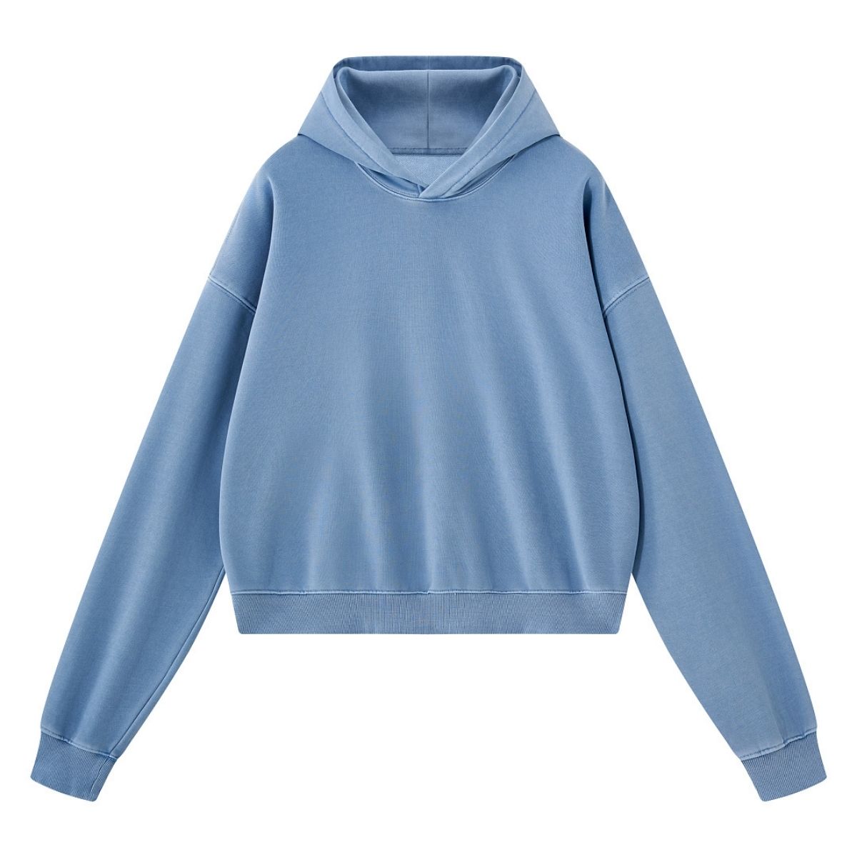 High‑Quality Terry Washed Distressed Hoodie