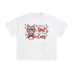 Just A Girl Who Loves Cats Graphic Tee-INNBLAC Fashion Apparel