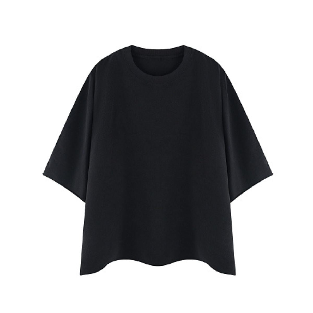 Washed Boxy Cropped Raglan Tee