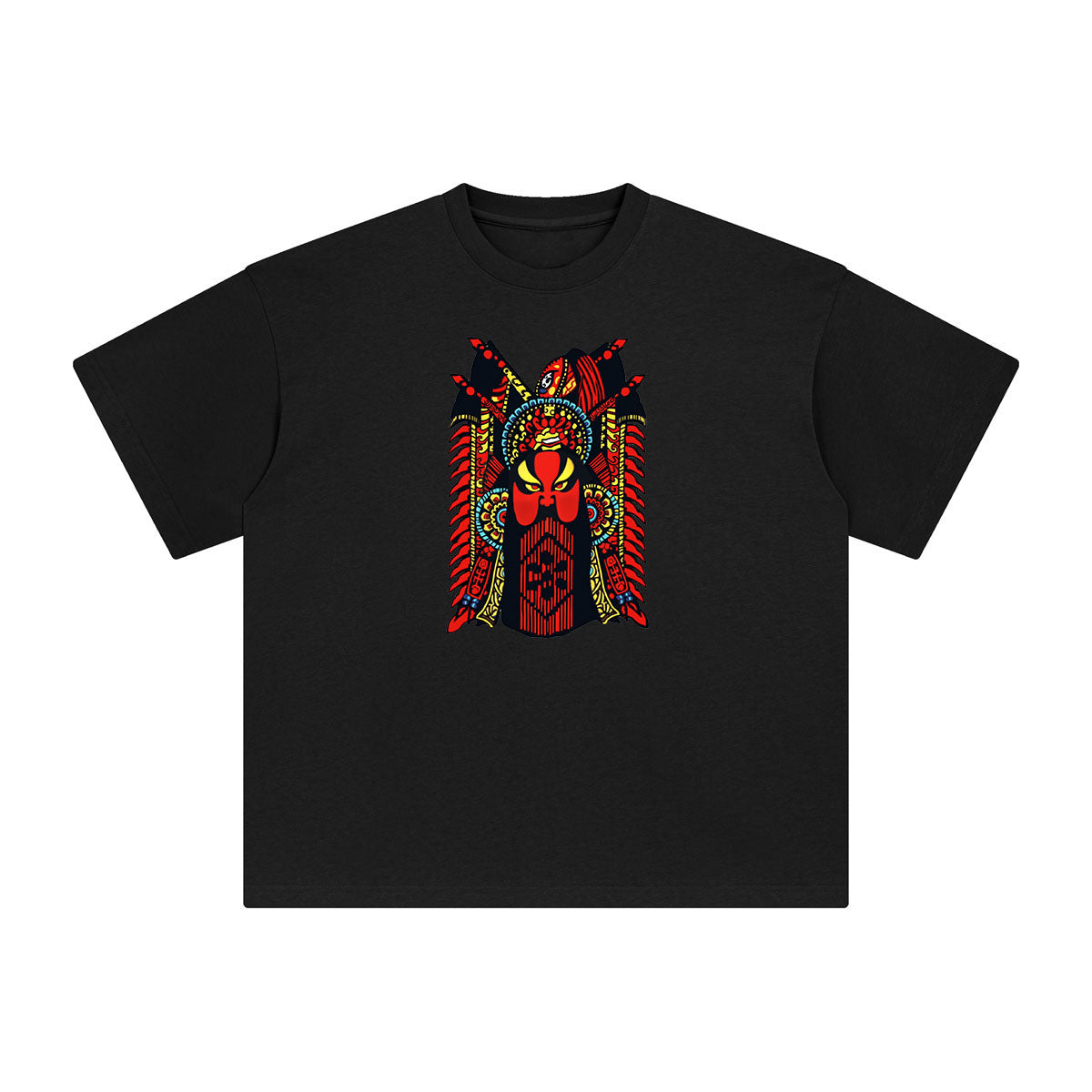 Chinese Peking Opera Graphic Tee-INNBLAC Fashion Apparel
