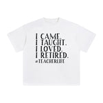 Teacher Quote Retro Graphic Tee-INNBLAC Fashion Apparel