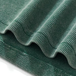 Camiseta de algodón lavado, corte entallado y cintura plisada, 8.4 oz