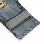 Smoke Rise Vintage Ripped Barrel-Leg Jeans