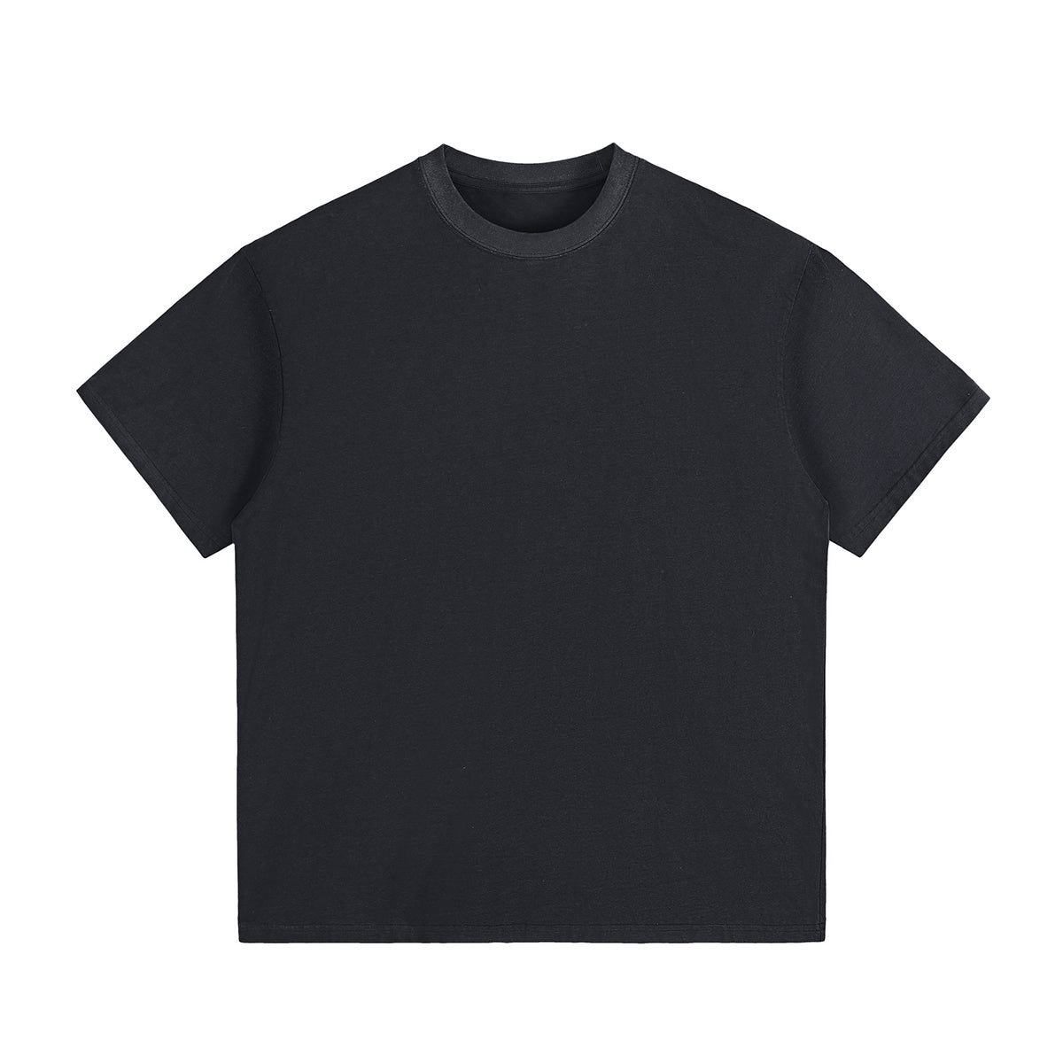 Crew Neck Washed Cotton T Shirt 7.8oz