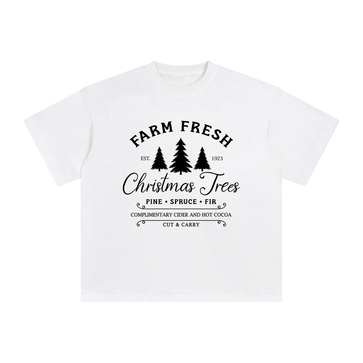 Christmas Trees Graphic Tee-INNBLAC Fashion Apparel