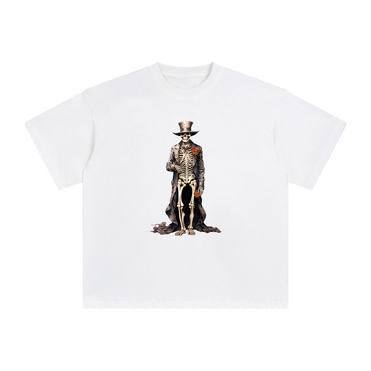 Halloween Skeleton Graphic Tee-INNBLAC Fashion Apparel