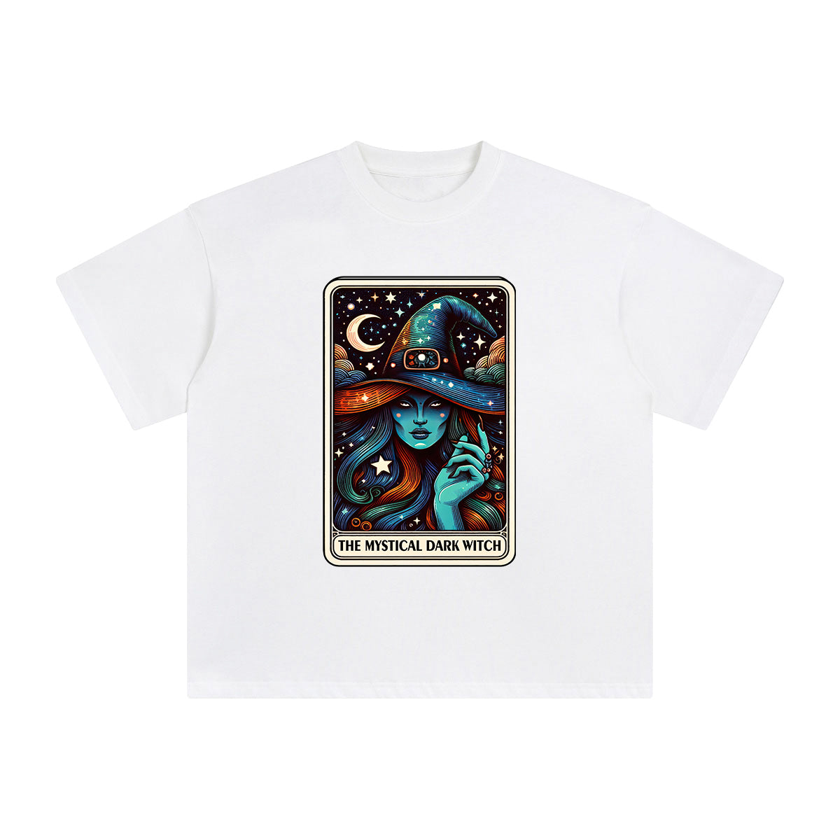 The Mystical Dark Witch Graphic Tee-INNBLAC Fashion Apparel