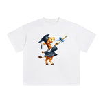 Graduation Giraffe Graphic Tee-INNBLAC Fashion Apparel