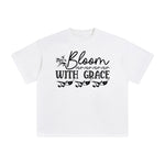 Bloom With Grace Aesthetic Graphic Tee-INNBLAC Fashion Apparel