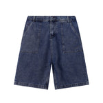 Bermudas con lavado vintage y salpicaduras de tinta