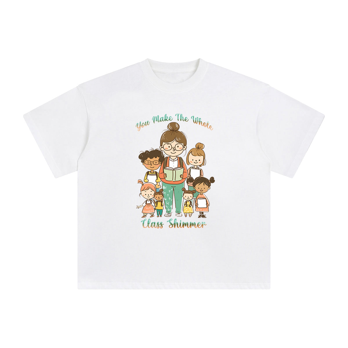 You Make The Whole Class Shimmer Graphic Tee-INNBLAC Fashion Apparel